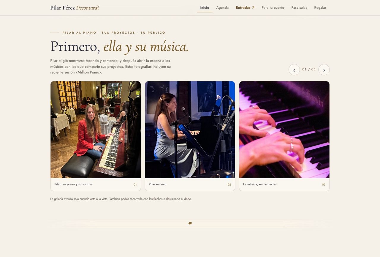 Web de la pianista Pilar Pérez Decontardi